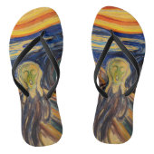 Edvard Munch - The Scream 1910 Teenslippers (Voetbed)