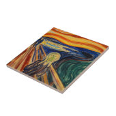 Edvard Munch - The Scream 1910 Tegeltje (Zijkant)