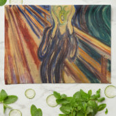 Edvard Munch - The Scream 1910 Theedoek (Gevouwen)