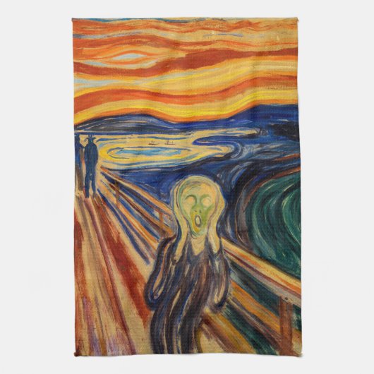 Edvard Munch - The Scream 1910 Theedoek (Verticaal)