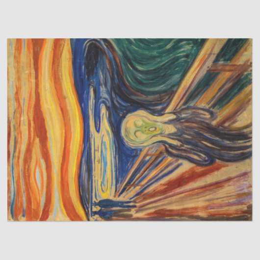 Edvard Munch - The Scream 1910 Tissuepapier (Voorkant)