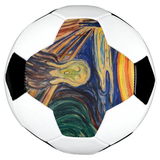 Edvard Munch - The Scream 1910 Voetbal (Gedraaid)