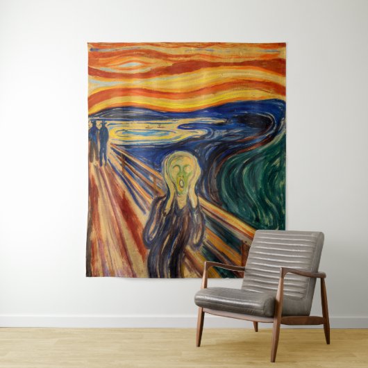 Edvard Munch - The Scream 1910 Wandkleed (In situ)