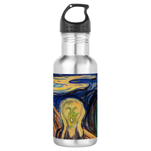 Edvard Munch - The Scream 1910 Waterfles (Voorkant)