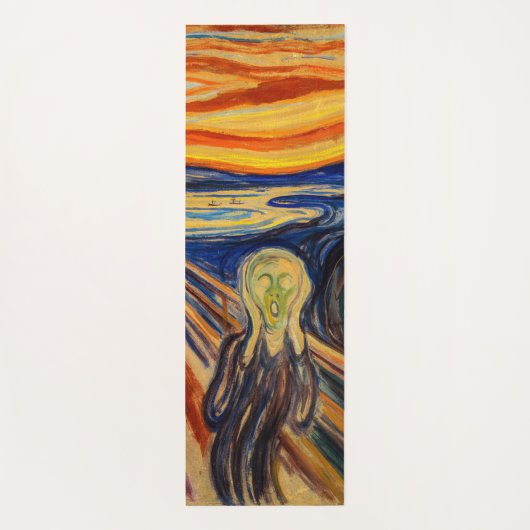 Edvard Munch - The Scream 1910 Yogamat (Achterkant)