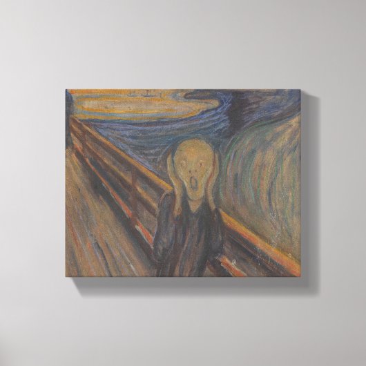 Edvard Munch The Scream Canvas Art Afdruk (Voorkant)