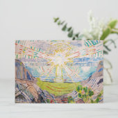 Edvard Munch - The Sun 1910 Bedankkaart (Staand voorkant)
