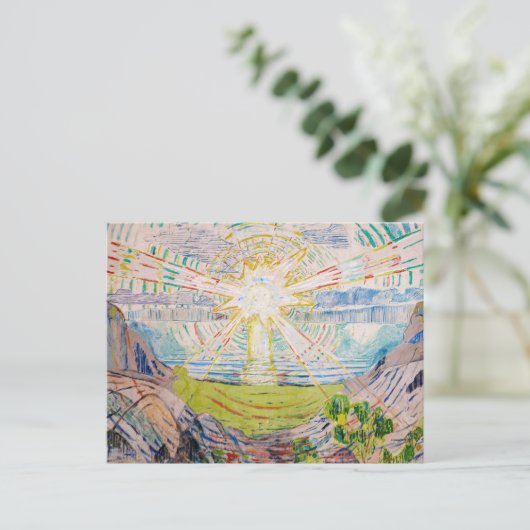 Edvard Munch - The Sun 1910 Briefkaart (Staand voorkant)