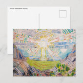 Edvard Munch - The Sun 1910 Briefkaart (Voorkant / Achterkant)