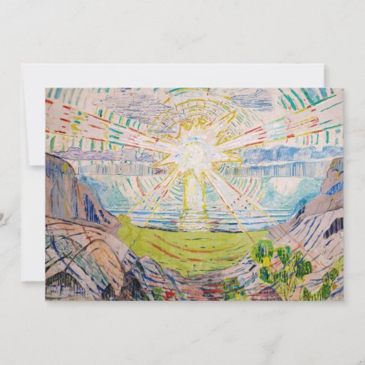 Edvard Munch - The Sun 1910 Kaart (Voorkant)