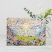 Edvard Munch - The Sun 1910 Kaart (Staand voorkant)