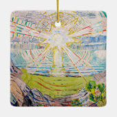 Edvard Munch - The Sun 1910 Keramisch Ornament (Achterkant)