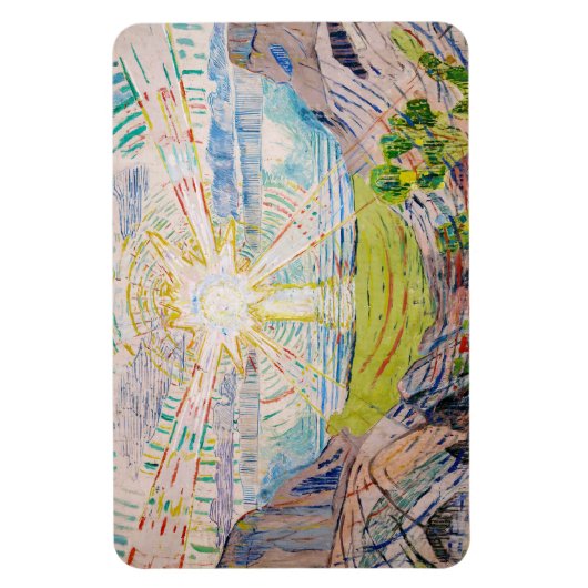 Edvard Munch - The Sun 1910 Magneet (Verticaal)