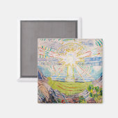 Edvard Munch - The Sun 1910 Magneet (Voorkant / Achterkant)