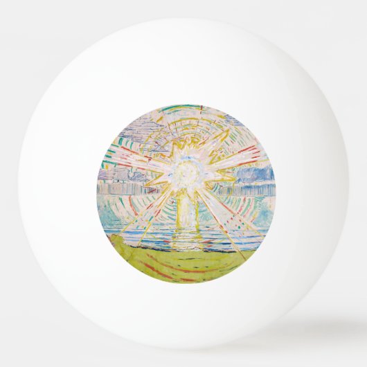 Edvard Munch - The Sun 1910 Pingpongbal (Voorkant)
