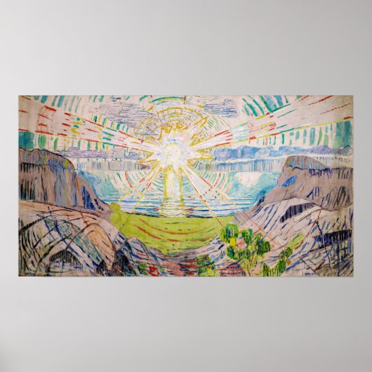 Edvard Munch - The Sun 1910 Poster (Voorkant)