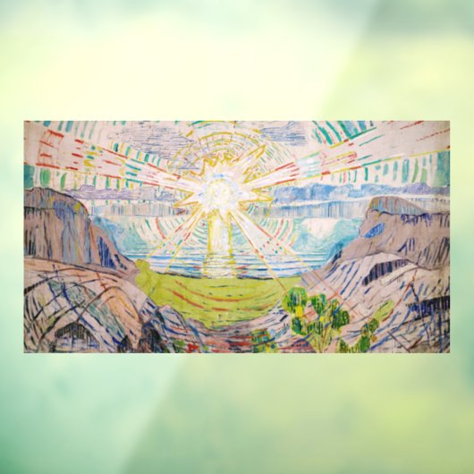 Edvard Munch - The Sun 1910 Raamsticker (Vel 3)