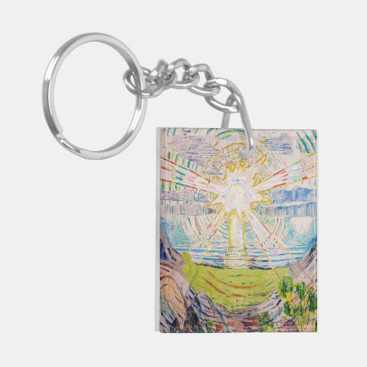 Edvard Munch - The Sun 1910 Sleutelhanger (Voorkant Links)