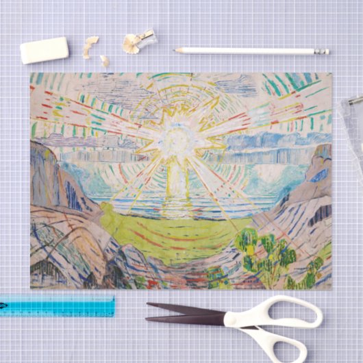 Edvard Munch - The Sun 1910 Tissuepapier (Craft)
