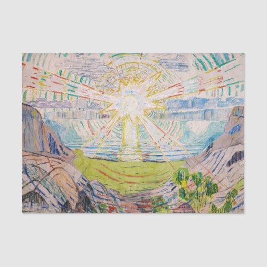 Edvard Munch - The Sun 1910 Tissuepapier (Voorkant)