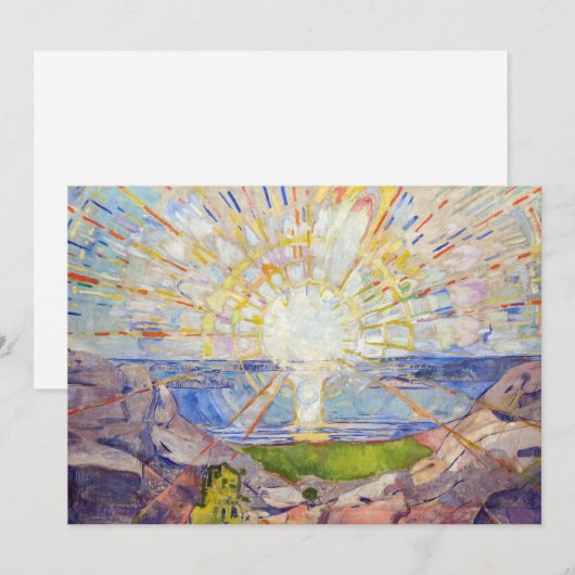 Edvard Munch - The Sun 1911 Bedankkaart (Voorkant / Achterkant)