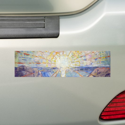 Edvard Munch - The Sun 1911 Bumpersticker (Op auto)