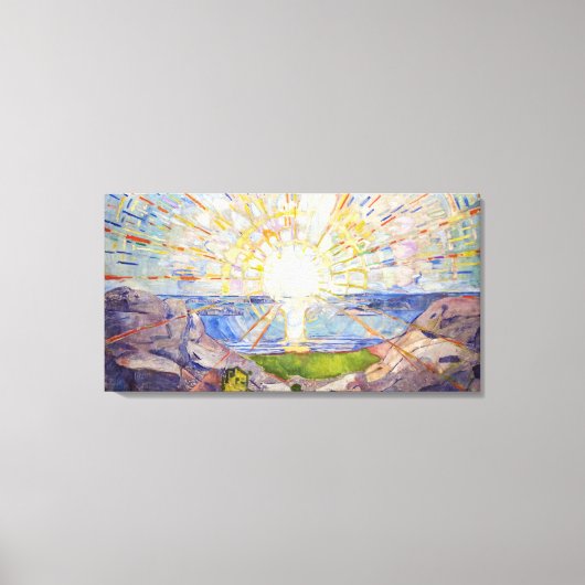 Edvard Munch - The Sun 1911 Canvas Afdruk (Voorkant)