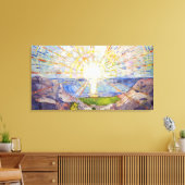 Edvard Munch - The Sun 1911 Canvas Afdruk (Insitu (Woonkamer))