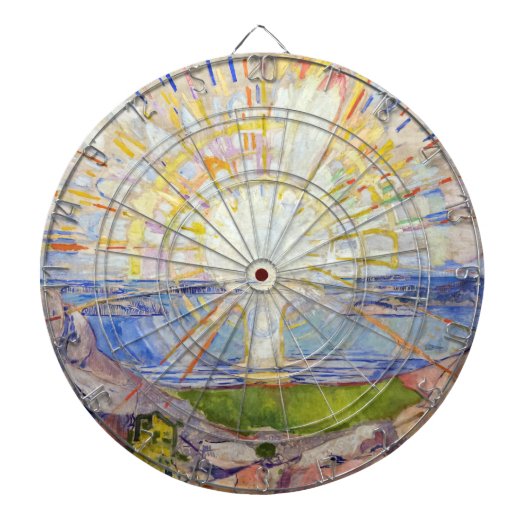 Edvard Munch - The Sun 1911 Dartbord (Voorkant)