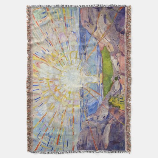 Edvard Munch - The Sun 1911 Deken (Voorkant Verticaal)