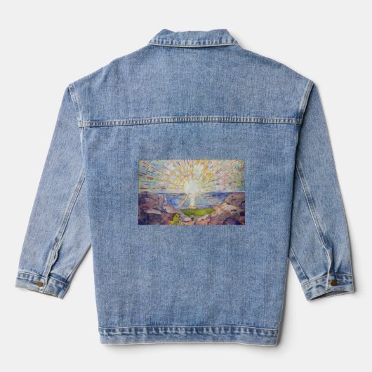 Edvard Munch - The Sun 1911 Denim Jacket (Achterkant)
