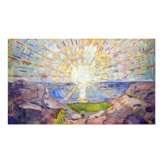 Edvard Munch - The Sun 1911 Foto Afdruk (Voorkant)