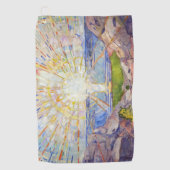 Edvard Munch - The Sun 1911 Golfhanddoek (Voorkant)