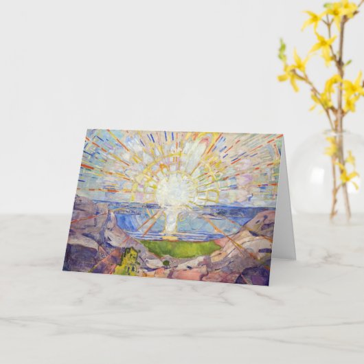 Edvard Munch - The Sun 1911 Kaart (Gele Bloem)
