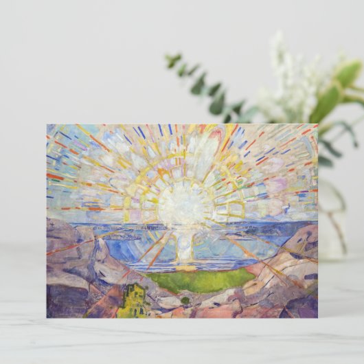 Edvard Munch - The Sun 1911 Kaart (Staand voorkant)