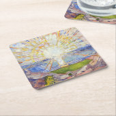 Edvard Munch - The Sun 1911 Kartonnen Onderzetters (Schuin)