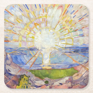 Edvard Munch - The Sun 1911 Kartonnen Onderzetters