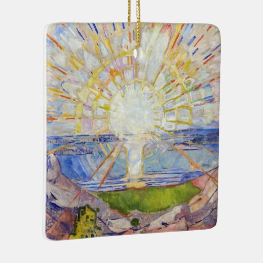 Edvard Munch - The Sun 1911 Keramisch Ornament (Rechts)