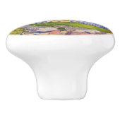 Edvard Munch - The Sun 1911 Keramische Knop (Zijkant)