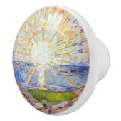 Edvard Munch - The Sun 1911 Keramische Knop (Rechts)