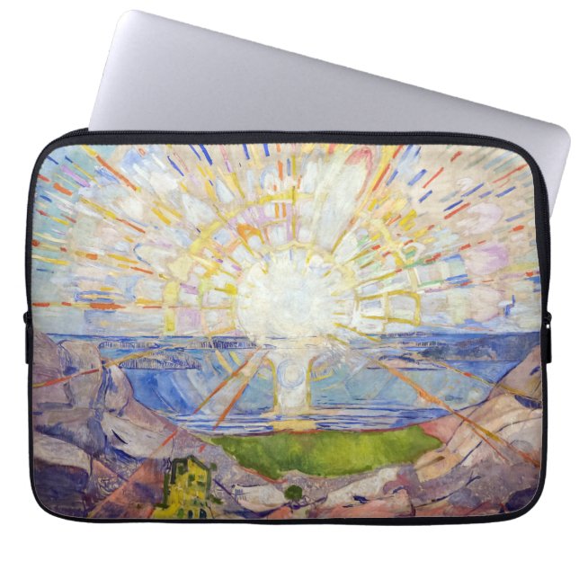 Edvard Munch - The Sun 1911 Laptop Sleeve (Voorkant)