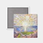 Edvard Munch - The Sun 1911 Magneet (Voorkant / Achterkant)