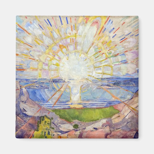 Edvard Munch - The Sun 1911 Magneet (Voorkant)