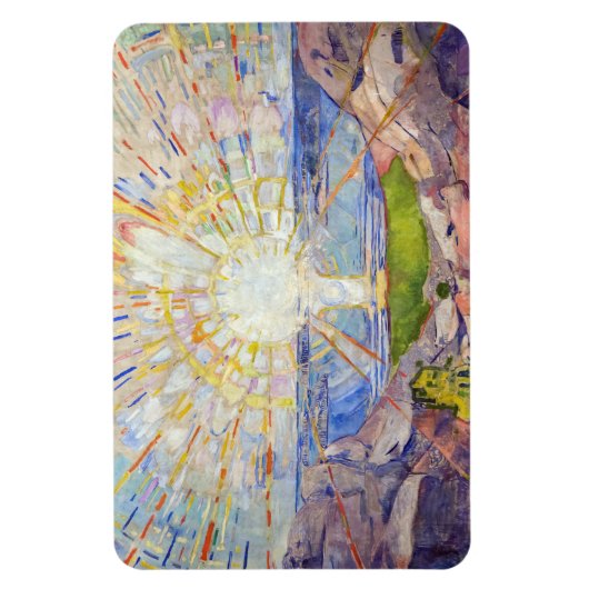Edvard Munch - The Sun 1911 Magneet (Verticaal)