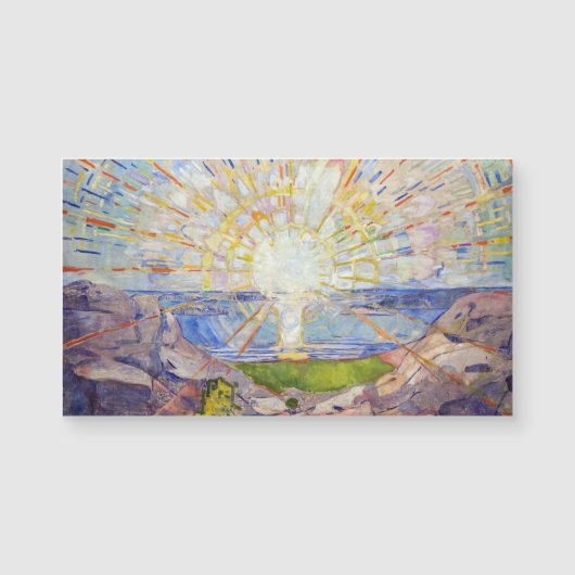 Edvard Munch - The Sun 1911 Magnetic Kaart (Voorkant)