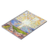Edvard Munch - The Sun 1911 Magnetic Kaart Notitieboek (Linkerzijde)