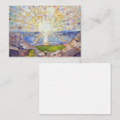 Edvard Munch - The Sun 1911 Notitiekaartje (Voorkant / Achterkant)