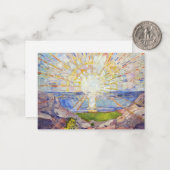 Edvard Munch - The Sun 1911 Notitiekaartje (Voorkant / Achterkant in situ)