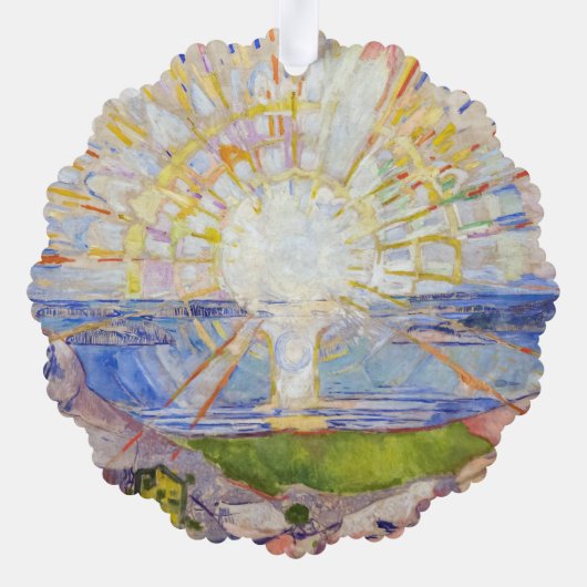 Edvard Munch - The Sun 1911 Ornament Kaart (Achterkant)