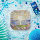 Edvard Munch - The Sun 1911 Papieren Bordje (Feest)